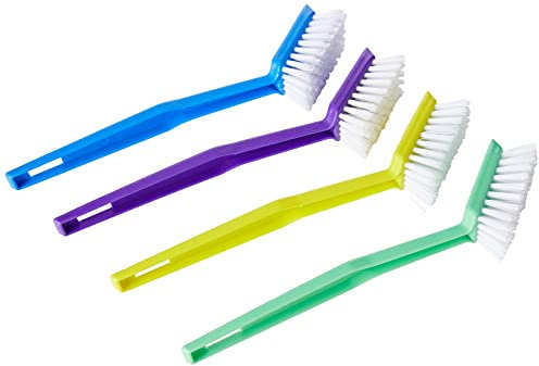 Duzzit Dish Brushes, 4 Pack, Multi, 25 x 20.3 x 2.5 cm