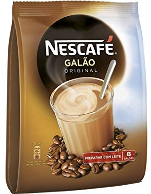 Nestlé, Nescafe Galão Original, Boisson de Café au Lait Portugais, 8 Sachets