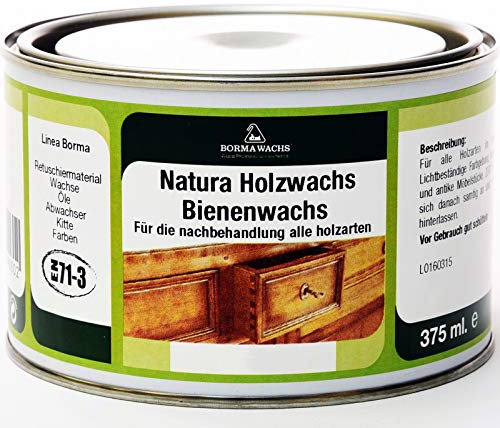 Natura Holzwachs Bienenwachs Möbelwachs Antikmöbel Wachs EN71-3 (Teak - 17)