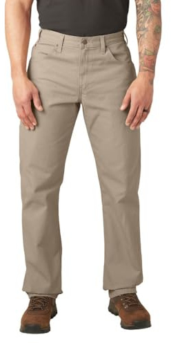 Dickies Duck Carpenter-herrjeans, ledig passform, raka ben, Ökensand, 34W / 30L
