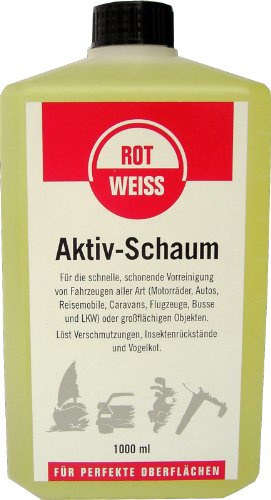 Rotweiss 1 Stück Aktiv Schaum Konzentrat 1000ml Auto Shampoo Glanz Pflege