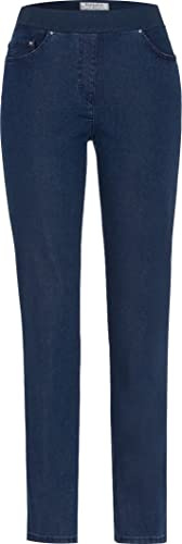 Raphaela by Brax Dam stil pamina runtom jersey slip super dynamic denim smala jeans, Blå (Stoned 25), 32W x 32L