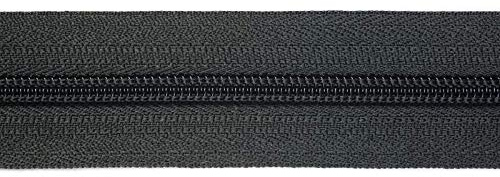Endlosreissverschluss 3mm, 50 Meter, mit 100 Autolock Zipper, endlos reissverschluss, Auswahl aus 40 Farben/Farbe: 88