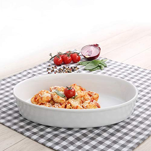 Holst Porzellan GU 15532 Auflauf- & Backform oval 32 x 23 cm Gutshof, weiß, 32.5 x 23 x 5.5 cm | 32 x 23 cm, 32.5 x 23 x 5.5 cm