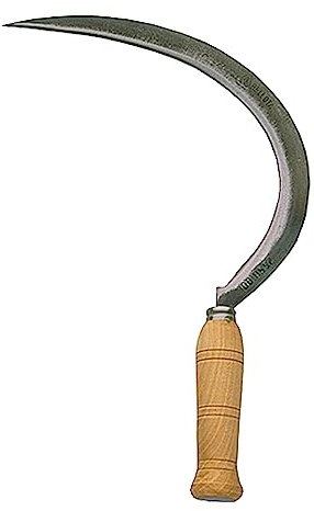 Bellota 2550-0 N - Gezahnte Unkrautsichel mit gehärteter Stahlklinge und Holzgriff, professionelles landwirtschaftliches Werkzeug