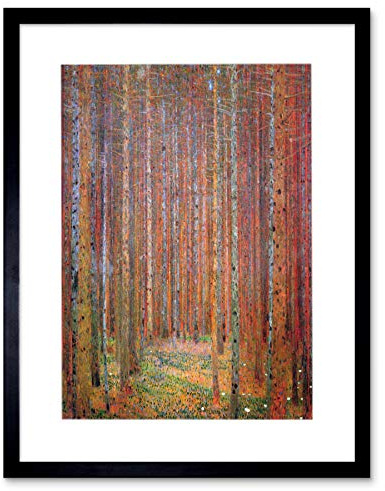 Wee Blue Coo KLIMT TANNENWALD I OLD MASTER PAINTING FRAMED ART PRINT PICTURE F12X387