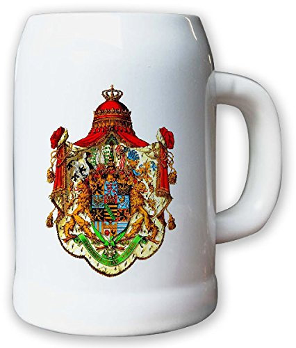 Krug/Bierkrug 0,5l - Haus Wettin Albert von Sachsen Streitkräfte #9420 K
