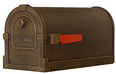 Special Lite Savannah Curbside Mailbox - Copper Aluminum Mailbox for Post Mount - SCS-1014-CP