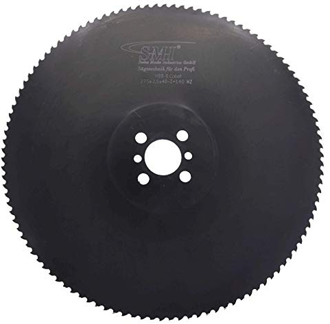 SMI Metall-Kreissägeblatt HSS-E Cobalt 275 x 2,5 x 40 mm 140 Zähne Sägeblatt Kreissägeblatt Metallsägeblatt geeignet für die Edelstahlbearbeitung
