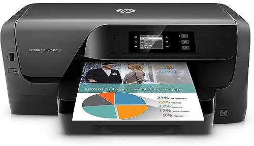 HP OfficeJet Pro 8210 Tintenstrahldrucker (Drucker, LAN, WLAN, Duplex, Airprint,mit 1 Probemonat HP Instant Ink inklusive) schwarz