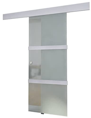 vidaXL Porta Scorrevole Alluminio e Vetro Entrata a Scorrimento Ingresso Casa