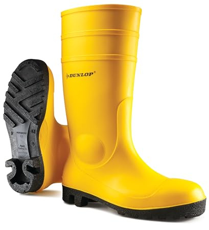 Dunlop Protective Footwear (DUNZJ) Mixed Dunlop Protomastor s curit ankelstövlar, gul, 37 EU, Gul gul, 37 EU