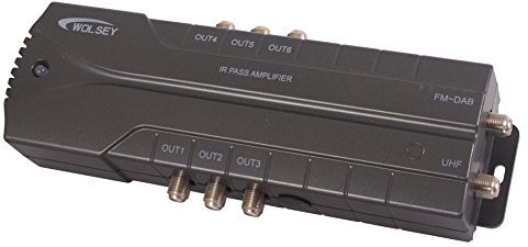 Wolsey 6 Way LTE IR Pass Distribution Amplifier - Black