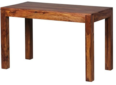 FineBuy Esstisch Massivholz Sheesham Esszimmer-Tisch Holztisch Design Küchentisch Landhaus-Stil braun Größe wählbar Braun
