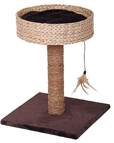 CROCI Grattoir Lilium Naturel pour Chat, 40 x 40 x 52 cm