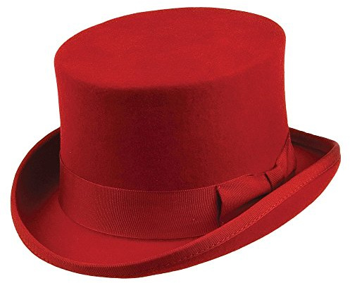 Jaxon & James Mid-Crown Zylinder - Rot - XL