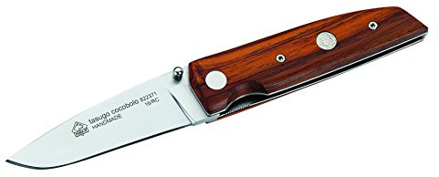 Puma IP Erwachsene asugo Einhandmesser, Böhler-Stahl N690Co, Liner Lock, Cocobolo-Schalen, Emblem, Mehrfarbig, One Size, Einheitsgröße