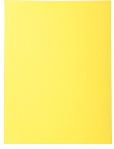 Exacompta 420205E 50er Pack Aktendeckel Forever® 170 g/m2 Aus Recycling-Karton für DIN A4 Blauer Engel ideal für die lose Blatt-Ablage gelb Sammelmappe Dokumentenmappe