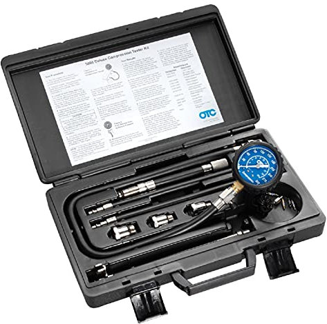 OTC 5605 Deluxe Compression Tester Kit with Carrying Case for Gasoline Engines