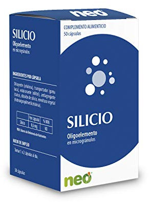NEO | Silicio 50 Cápsulas | Complemento Alimenticio Para Aportar fuerza y Resistencia a los Huesos | Para un Mejor Mantenimiento de Articulaciones | Tomar 1 o 2 Cápsulas al Día