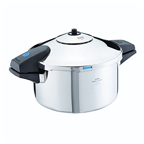 Kuhn Rikon 30900 Schnellkochtopf / Dampfkochtopf Duromatic Comfort mit Bluetooth-Funktion Seitengriffmodell, Edelstahl, induktion, 4 Liter, 22 cm