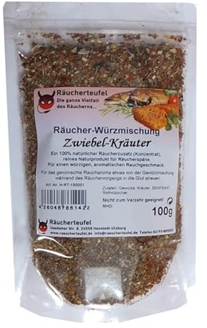 Räucherteufel Räucher-Würzmischung Zwiebel-Kräuter (Konzentrat) 100g, Räucherzusatz