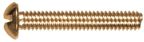 Hillman 1972 4-40 x 3/8 in. Round Slotted Machine Screw - Brass 60-Pack