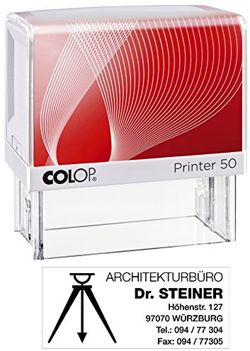 COLOP 50N-GS+Logo Printer 50 mit Logo für maximal 7 Zeilen, 30 x 69 mm