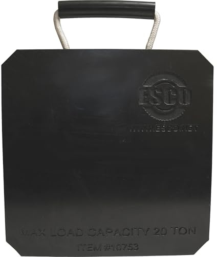 20 Ton Cribbing Support Jack Plate for Trailers, Boats, RV, Heavy Vehicle Equipment, Hydraulic Cylinders, Bottle Jacks, Jack Stands