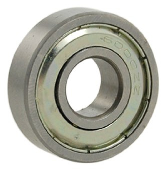 sourcing map 10 x 26 x 8mm Schild Kugellager Kugel Lager Rillenlager 6000ZZ silber de
