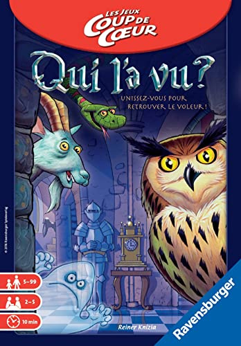 Ravensburger - Wer hat es gesehen? - Kooperatives Ermittlungsspiel - Familien-Denkspiel - Kompaktes Boxformat - 2 bis 4 Spieler ab 6 Jahren - Unisex - 22327 - Französische Version