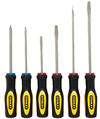 Stanley Hand Tools 60-060 - Juego de 6 destornilladores ranurados y Phillip