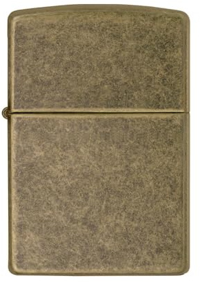 Zippo Benzin-Feuerzeug antik Messing 60001567, unbefüllt