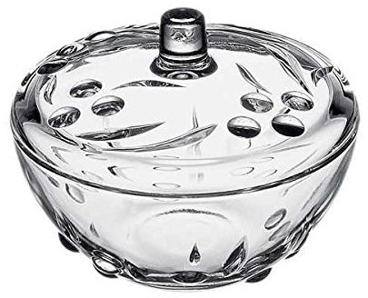 Pasabahce 97236 Perla Sucrier / Bonbonnière en verre avec couvercle