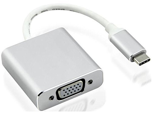 Nilox USB Type-C – VGA M/F USB Type-C VGA Argent – Adaptateur pour câble (USB Type-C, VGA, Mâle/Femelle, Argent)
