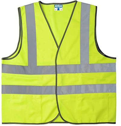 Sicherheitsweste für Kinder, sehr sichtbar, reflektierend, Größe S