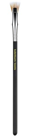 Bdellium Tools Professional Makeup Brush - Maestro Series 730 Bent Mascara Fan - With Soft Synthetic Fibers, For Applying Mascara (Black, 1pc)