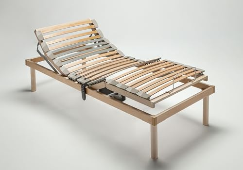 Mentor - Rete Ortopedica a Alzata Elettrica SINGOLA 90x200 Kairy MED Elettrica DISP. MEDICO DETRAIBILE con 2 motori (4 per matrimoniale) indipendenti e Telecomando Wireless Omaggio