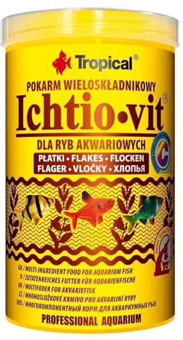 Tropical ICHTIO-Vit 250ml / 50g - Alimento de Varios Ingredientes para Peces de Acuario