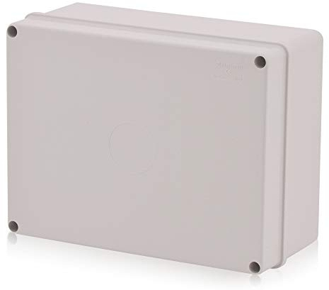 Intratec Sicherungskasten Aufputz grau – Verteilerdose IP 65 für einfache Aufputz Installation Zuhause & Gewerbe – Leergehäuse mit rostfreien Kreuzschlitz-Schrauben – 240x190x90mm