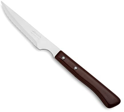 Arcos Couteaux de Table - Lame Inox NITRUM 110 mm - Couteau à Steak pour Viande - Manche Nylon Résistant - Idéal Cuisine et Salle à Manger