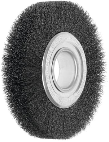aginco 344142 – Lessmann, Rundbürste D 150 x 20 x Loch 40mm x 0,2 Stahl, für Schleifböcke, mit Reduzierringen