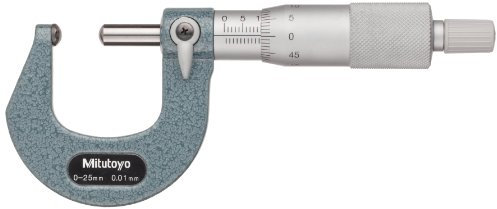Mitutoyo 115-218 Sonder-Bügelmessschraube für Flächen, 75-100 mm