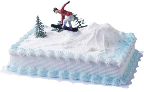 Cake Company Tortendekoration Snow Boarder | Tortendeko Kindergeburtstag und Geburtstag | Motivtorte Snowboarder