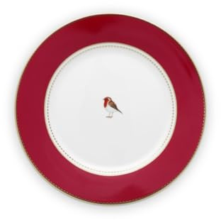 Pip Studio Love Birds Frühstücksteller rot 21cm
