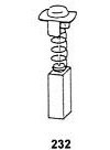 Balais de charbon 0923 pour outils électroportatifs Hitachi - 7x13x17 mm - Réf. org.: 999036, 999038 & 999071
