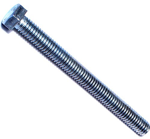 Hard-to-Find Fastener 014973244316 Full Thread Hex Tap Bolts, 3/8-16 x 4, Piece-10,zinc