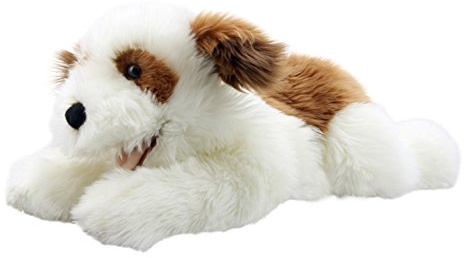 The Puppet Company Verspielter Welpenhund Handpuppe, Braun und Weiß, PC003008