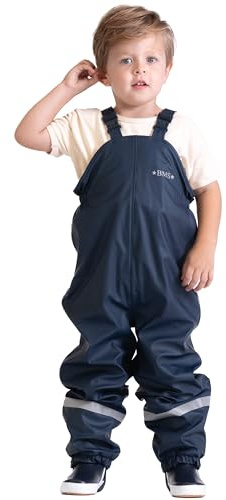 BMS Kinder Winter Matschhose, Gefüttert | 100 % wasserdicht mit wärmendem Fleecefutter für Schnee, Regen und Matsch