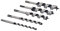 Silverline 633483 SDS-Plus-Schneckenbohrer, 5-tlg. Satz 10–25 mm